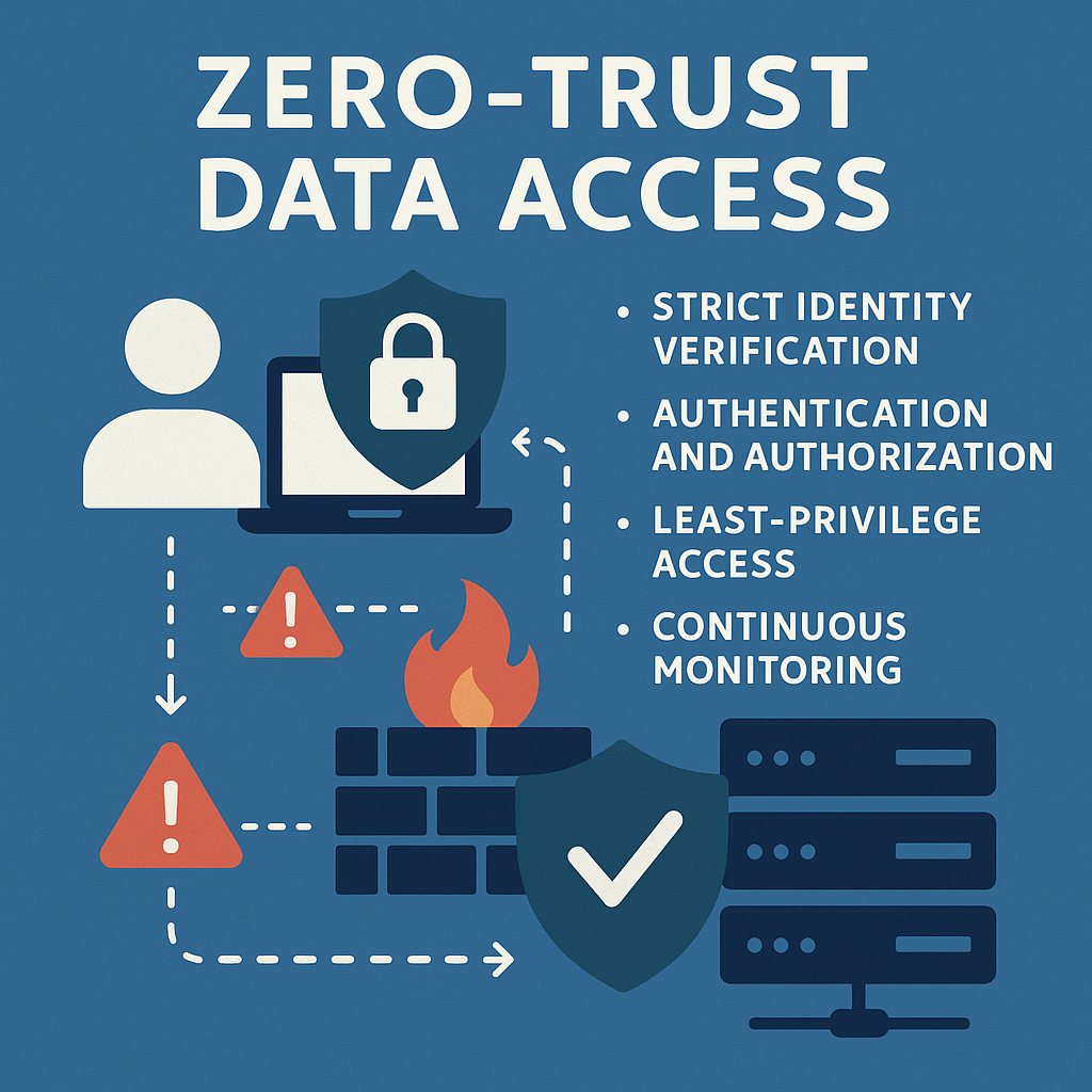 ZeroTrust data access is a security paradigm that operates on the principle of never trust always verify This approach assumes that threats could originate both inside and outside an organization requiring strict identity verification and authorizati